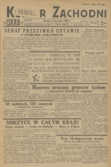 Kurjer Zachodni Iskra. R.29, 1938, nr 4