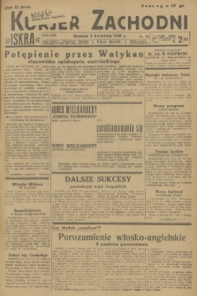 Kurjer Zachodni Iskra. R.29, 1938, nr 92