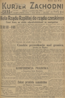Kurjer Zachodni Iskra. R.29, 1938, nr 269