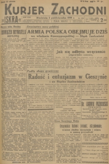 Kurjer Zachodni Iskra. R.29, 1938, nr 270