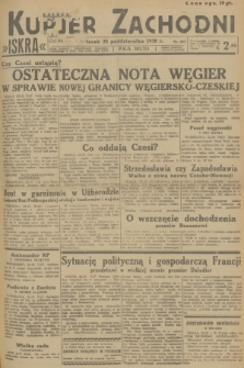 Kurjer Zachodni Iskra. R.29, 1938, nr 293