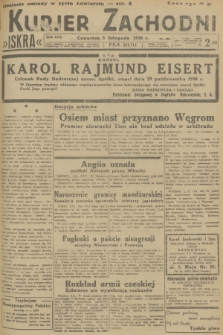 Kurjer Zachodni Iskra. R.29, 1938, nr 302