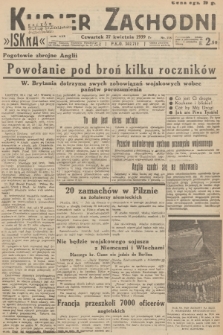 Kurjer Zachodni Iskra. R.30, 1939, nr 115