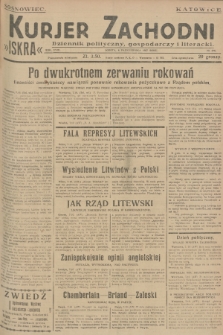 Kurjer Zachodni Iskra : dziennik polityczny, gospodarczy i literacki. R.18, 1927, nr 276
