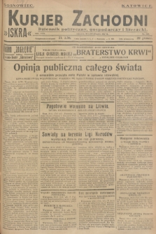 Kurjer Zachodni Iskra : dziennik polityczny, gospodarczy i literacki. R.18, 1927, nr 329