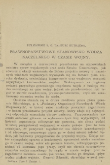 Bellona : miesięcznik wojskowy wydawany przez Wojskowy Instytut Naukowo-Wydawniczy. R.7, T.13, 1924, Zeszyt 1