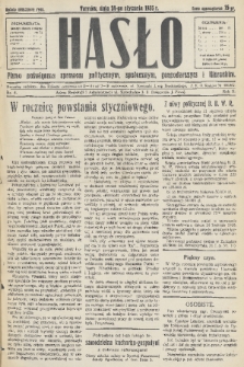 Hasło : pismo poświęcone sprawom politycznym, społecznym, gospodarczym i literackim. R.10, 1935, nr 4