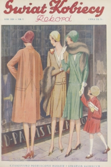 Świat Kobiecy. R.9, 1929, nr 5 + dod. + wkładka