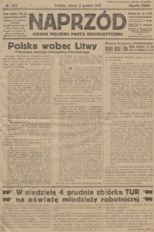 Naprzód : organ Polskiej Partji Socjalistycznej. 1927, nr 279