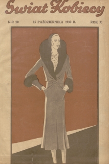 Świat Kobiecy. R.10, 1930, nr 20
