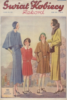 Świat Kobiecy. R.10, 1930, nr 21 + wkładka