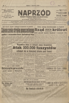 Naprzód : organ Polskiej Partji Socjalistycznej. 1938, nr 1