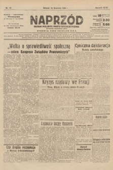 Naprzód : organ Polskiej Partji Socjalistycznej. 1938, nr 18