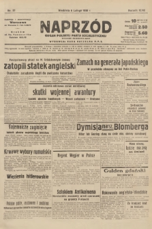 Naprzód : organ Polskiej Partji Socjalistycznej. 1938, nr 37