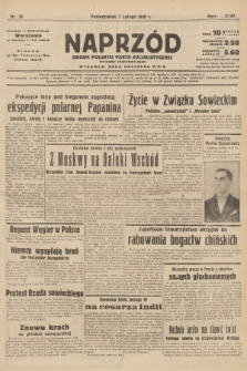 Naprzód : organ Polskiej Partji Socjalistycznej. 1938, nr 38