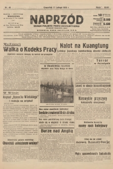 Naprzód : organ Polskiej Partji Socjalistycznej. 1938, nr 48