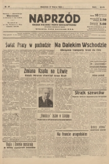 Naprzód : organ Polskiej Partji Socjalistycznej. 1938, nr 87