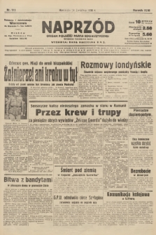 Naprzód : organ Polskiej Partji Socjalistycznej. 1938, nr 113