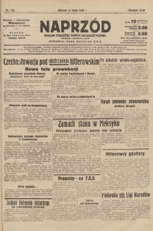 Naprzód : organ Polskiej Partji Socjalistycznej. 1938, nr 143