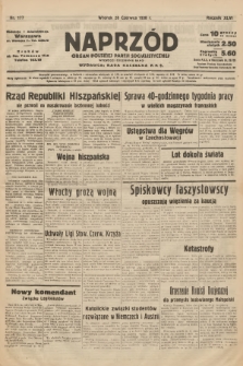 Naprzód : organ Polskiej Partji Socjalistycznej. 1938, nr 177