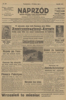 Naprzód : organ Polskiej Partji Socjalistycznej. 1938, nr 249