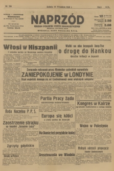 Naprzód : organ Polskiej Partji Socjalistycznej. 1938, nr 254