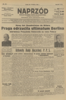 Naprzód : organ Polskiej Partji Socjalistycznej. 1938, nr 273