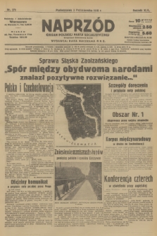 Naprzód : organ Polskiej Partji Socjalistycznej. 1938, nr 279