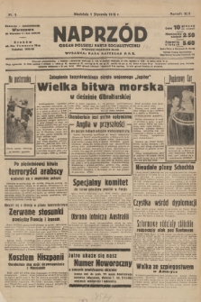 Naprzód : organ Polskiej Partji Socjalistycznej. 1939, nr 1