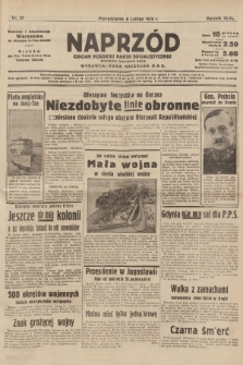 Naprzód : organ Polskiej Partji Socjalistycznej. 1939, nr 37