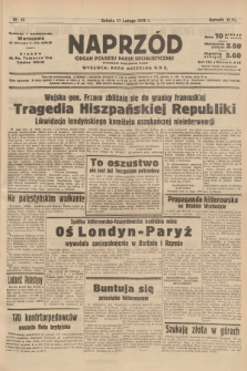 Naprzód : organ Polskiej Partji Socjalistycznej. 1939, nr 42