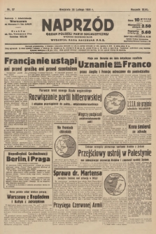 Naprzód : organ Polskiej Partji Socjalistycznej. 1939, nr 57