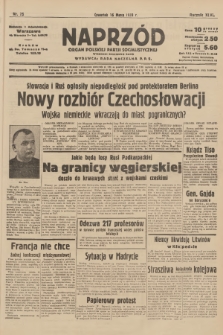 Naprzód : organ Polskiej Partji Socjalistycznej. 1939, nr 75