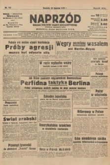Naprzód : organ Polskiej Partji Socjalistycznej. 1939, nr 113