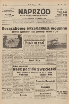Naprzód : organ Polskiej Partji Socjalistycznej. 1939, nr 116