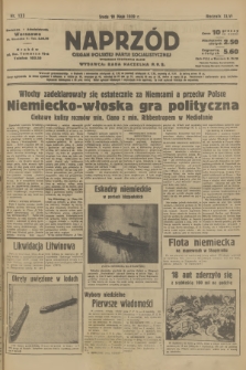 Naprzód : organ Polskiej Partji Socjalistycznej. 1939, nr 130