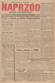 Naprzód : dziennik socjalistyczny : organ Wojewódzkiego Komitetu Polskiej Partii Socjalistycznej. 1946, nr 13