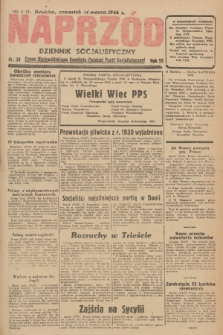 Naprzód : dziennik socjalistyczny : organ Wojewódzkiego Komitetu Polskiej Partii Socjalistycznej. 1946, nr 38