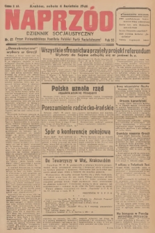 Naprzód : dziennik socjalistyczny : organ Wojewódzkiego Komitetu Polskiej Partii Socjalistycznej. 1946, nr 61