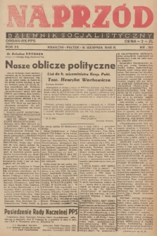 Naprzód : dziennik socjalistyczny : organ WK PPS. 1946, nr 187