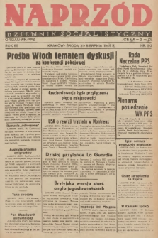 Naprzód : dziennik socjalistyczny : organ WK PPS. 1946, nr 192