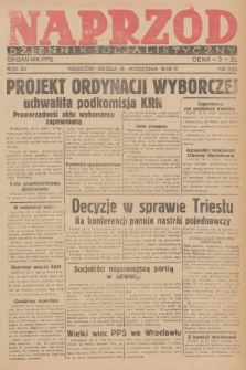 Naprzód : dziennik socjalistyczny : organ WK PPS. 1946, nr 220