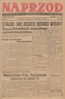 Naprzód : dziennik socjalistyczny : organ WK PPS. 1946, nr 227