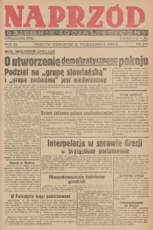 Naprzód : dziennik socjalistyczny : organ WK PPS. 1946, nr 242