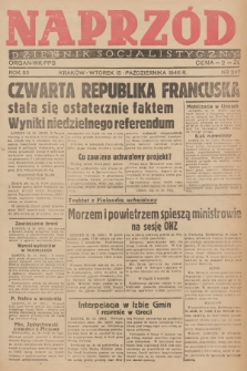 Naprzód : dziennik socjalistyczny : organ WK PPS. 1946, nr 247