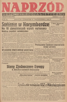 Naprzód : dziennik socjalistyczny : organ WK PPS. 1946, nr 249