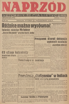 Naprzód : dziennik socjalistyczny : organ WK PPS. 1946, nr 254