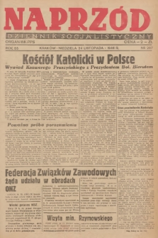 Naprzód : dziennik socjalistyczny : organ WK PPS. 1946, nr 287