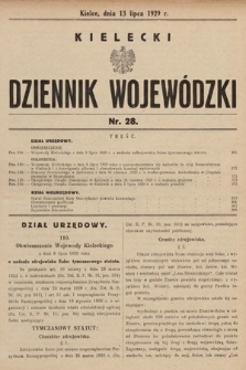 Kielecki Dziennik Wojewódzki. 1929, nr 28