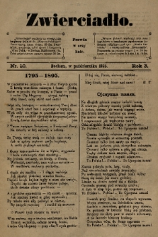 Zwierciadło. R.3, 1895, nr 10
